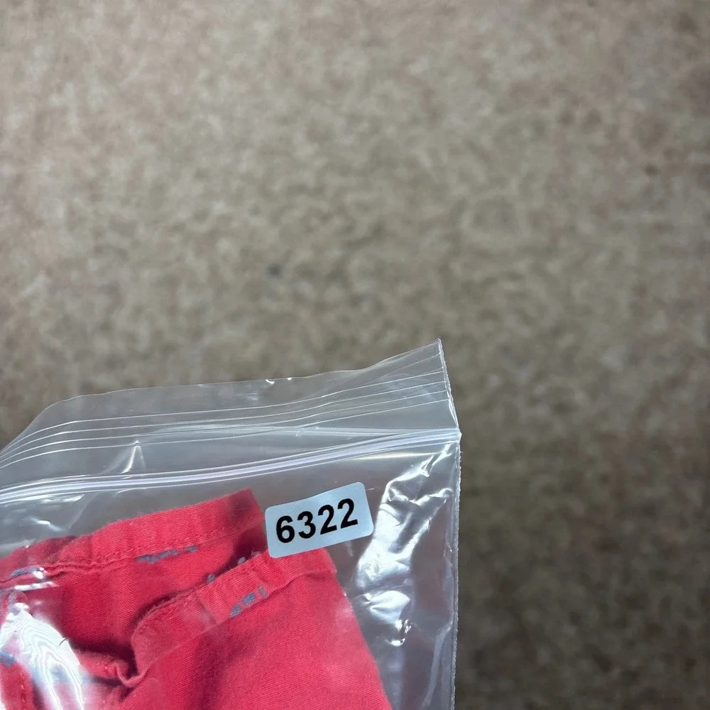 The North Face Men's Red Hiker Print Short Sleeve Button Up‎ Shirt Camp